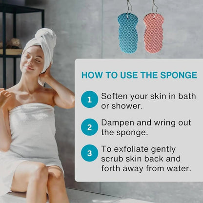 ✨ Say Goodbye to Rough Skin! 3D Painless Exfoliating Sponge 🛁