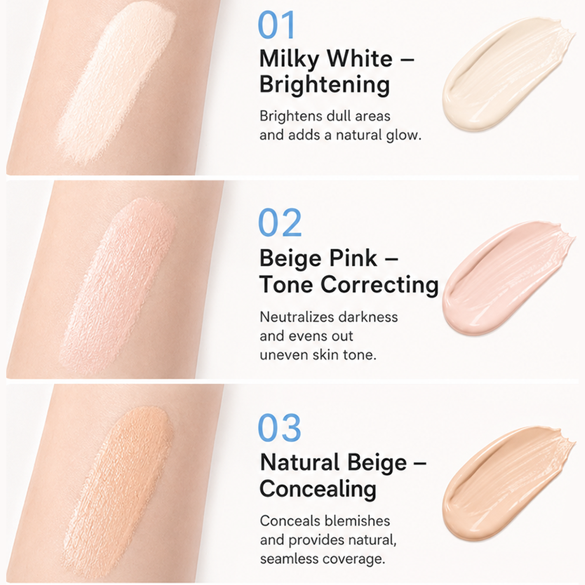 Dual-Effect Concealer & Powder Foundation💫