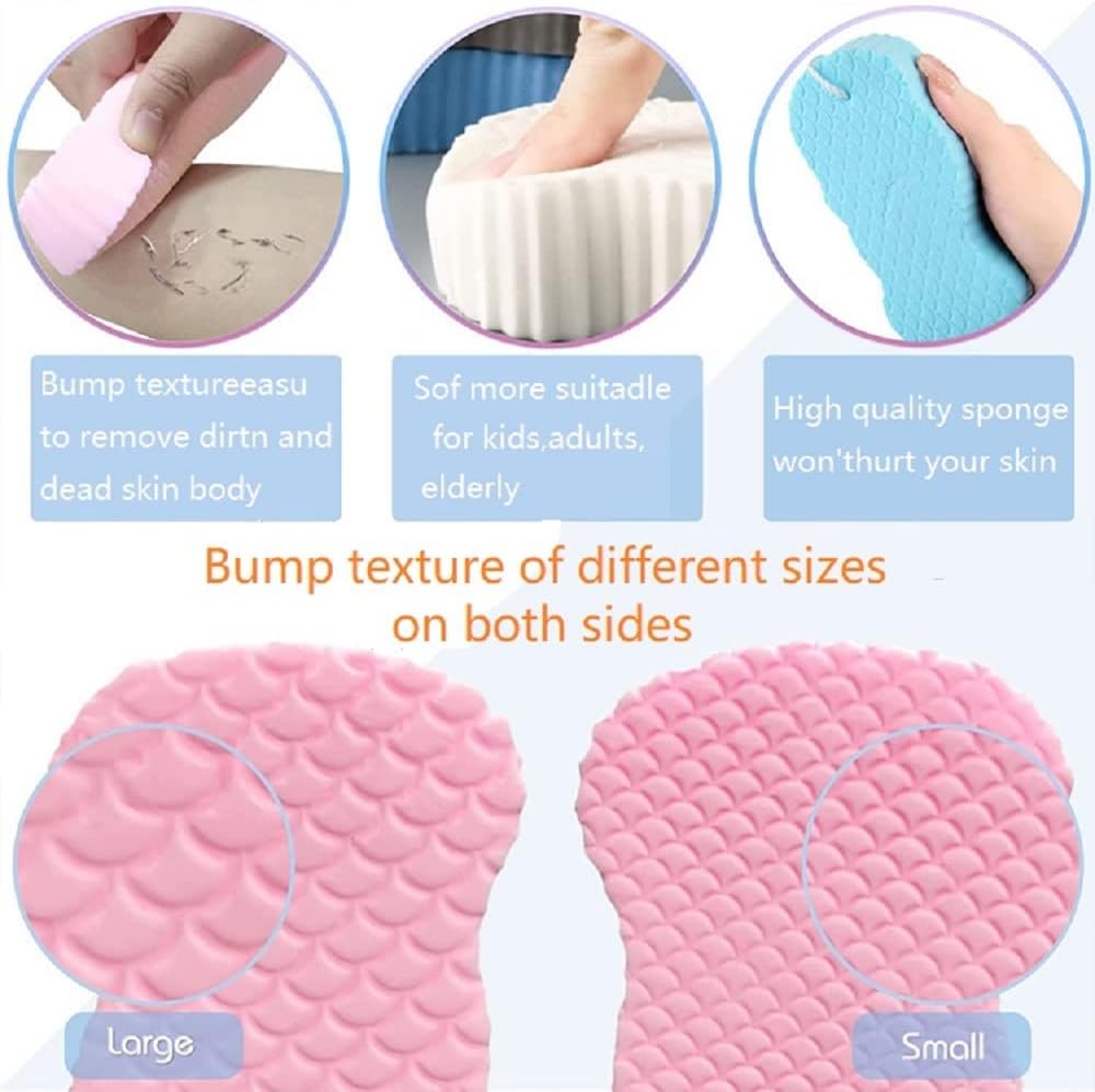 ✨ Say Goodbye to Rough Skin! 3D Painless Exfoliating Sponge 🛁