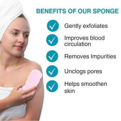 ✨ Say Goodbye to Rough Skin! 3D Painless Exfoliating Sponge 🛁