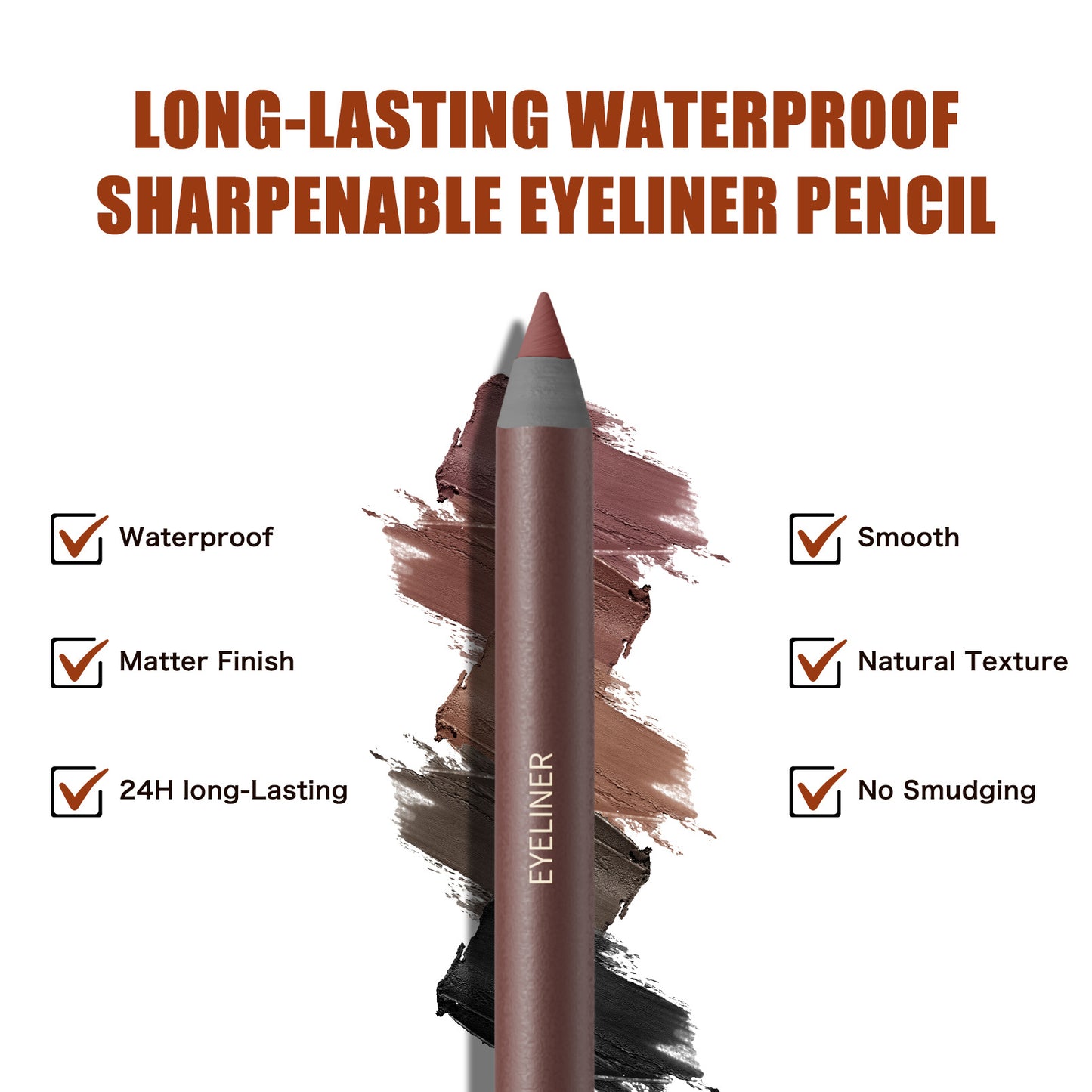 Olilos 24H Waterproof Eyeliner Pencil – Smudge-Resistant Vegan Eye Liner