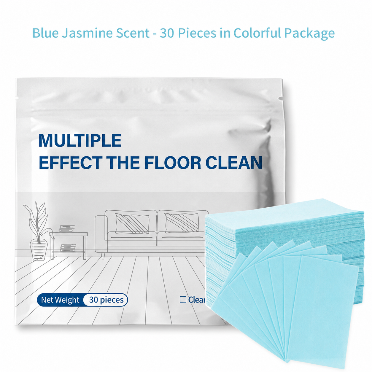 30-Pieces Multi-Effect Floor Cleaning Sheets