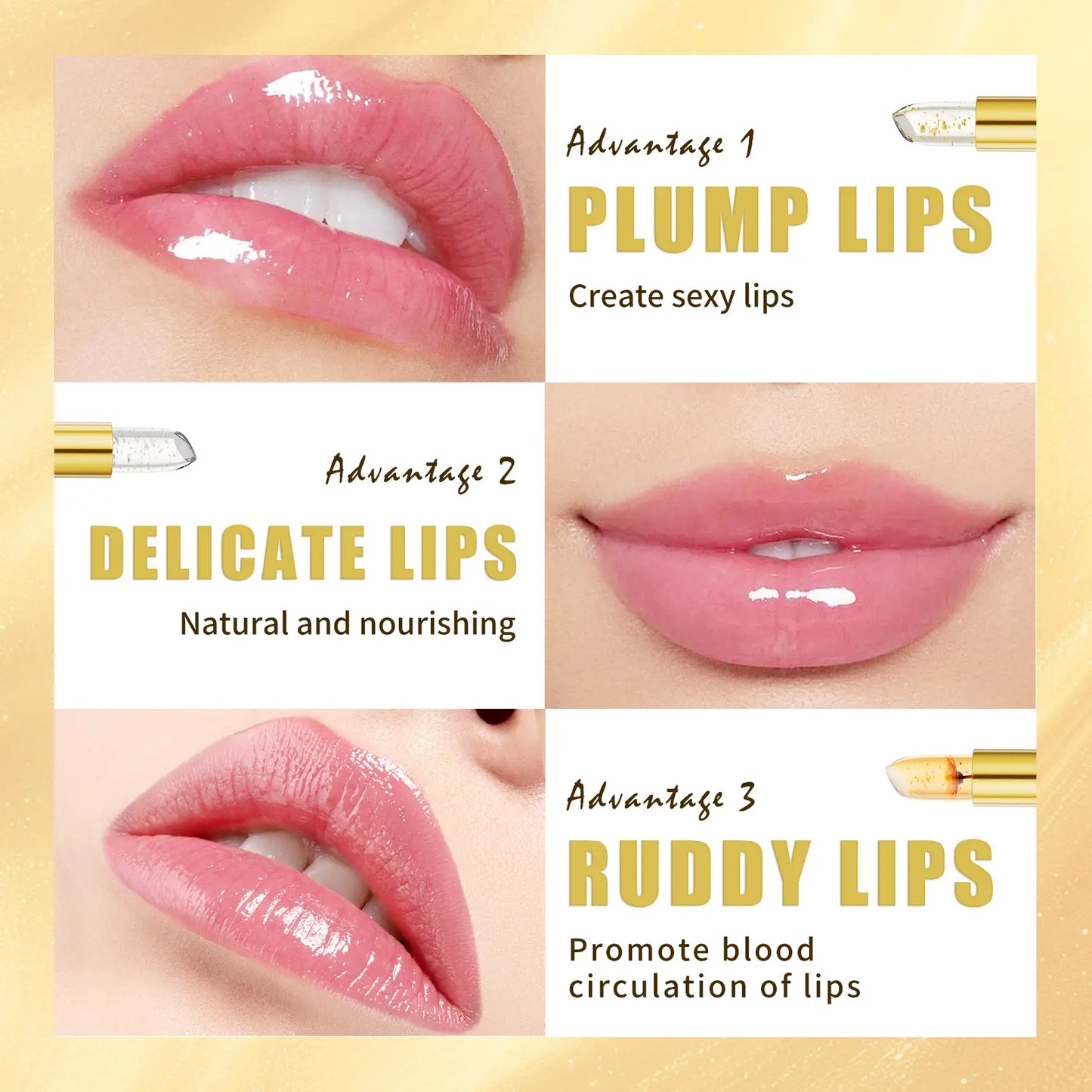 Olilos Color-Changing Gold Leaf Lipstick